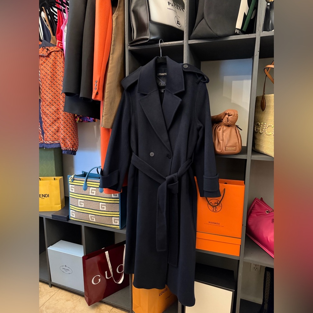 ZARA LONG WOOL BLEND COAT ZW COLLECTION LIMITED EDITION - Picture 12 of 15